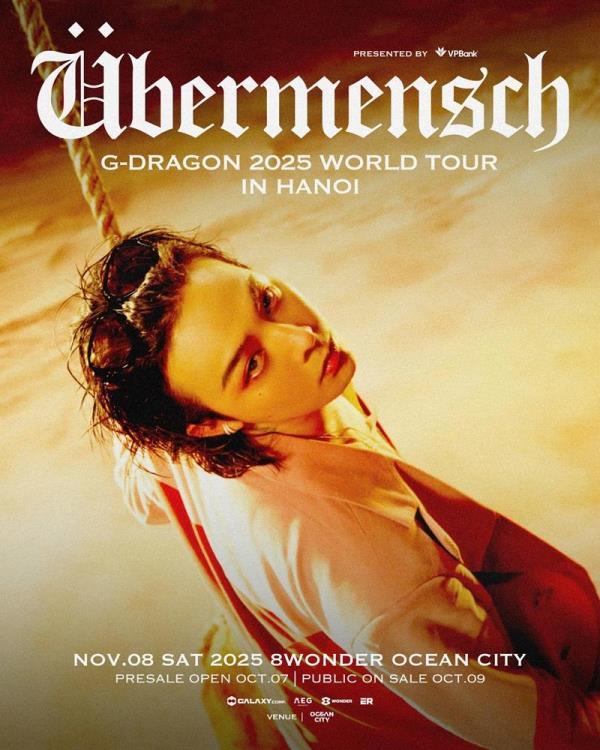 Fan đổ về Ocean City check in G-DRAGON 2025 WORLD TOUR Übermensch IN HANOI, háo hức chờ concert lịch sử