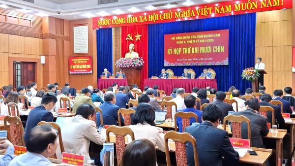 HĐND tỉnh Quảng Nam xem xét, cho ý kiến về sắp xếp, tổ chức tinh gọn bộ máy