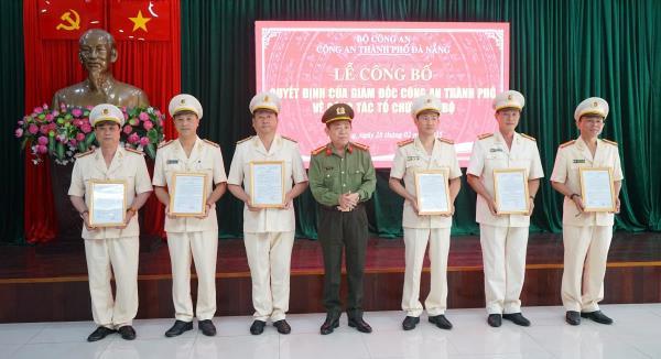 Công an Đà Nẵng điều động, bố trí lãnh đạo Công an quận, huyện sau khi giải thể