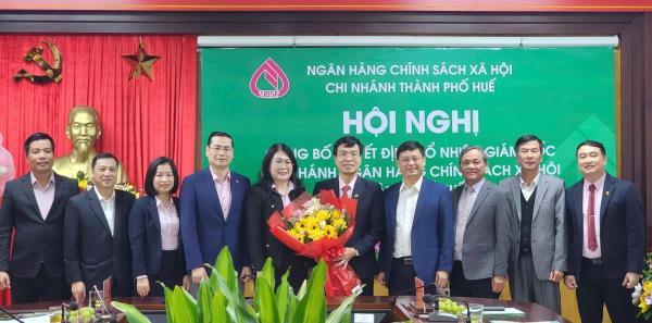 Bổ nhiệm tân Giám đốc Ngân hàng Chính sách xã hội TP Huế