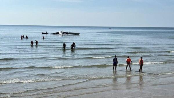 Máy bay rơi xuống biển khi đang huấn luyện, 6 cảnh sát Thái Lan thiệt mạng