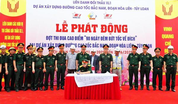 Thi công bứt tốc về đích trên công trình cao tốc Hòa Liên - Túy Loan