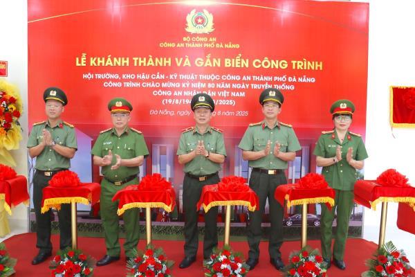 Công an TP Đà Nẵng khánh thành công trình chào mừng kỷ niệm 80 năm Ngày truyền thống CAND