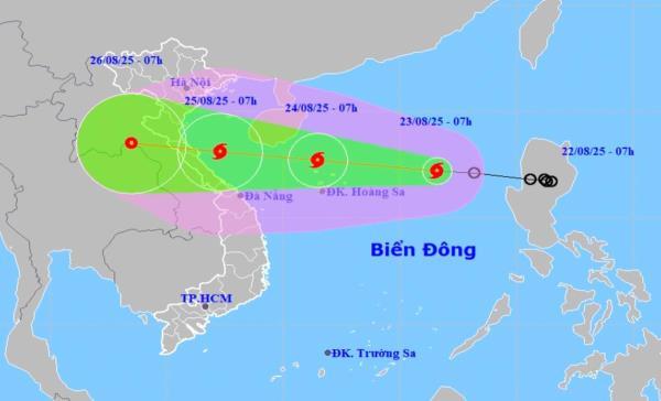 Bão số 5 vừa hình thành, đang tăng cấp và di chuyển nhanh