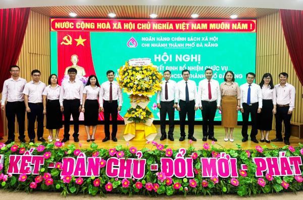 Công bố quyết định bổ nhiệm Giám đốc Chi nhánh Ngân hàng Chính sách xã hội TP Đà Nẵng