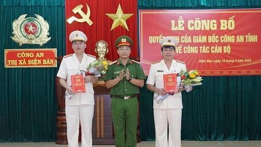 Công an tỉnh Quảng Nam công bố Quyết định về công tác cán bộ