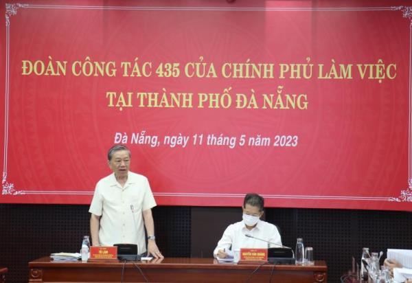 Đại tướng Tô Lâm dẫn đầu đoàn công tác Chính phủ làm việc tại TP Đà Nẵng