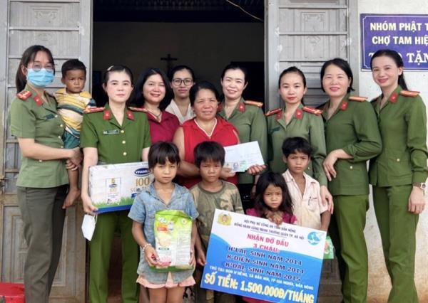 Dấu ấn của các cấp Hội Phụ nữ Công an Đắk Nông trong công tác an sinh xã hội