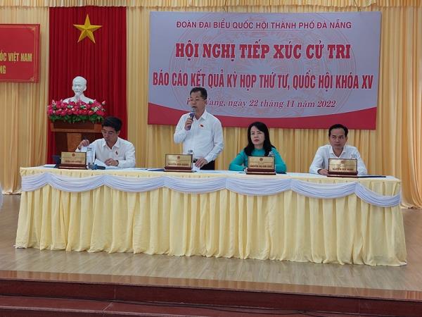 Đoàn Đại biểu Quốc hội thành phố Đà Nẵng tiếp xúc cử tri tại Hòa Vang