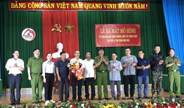 Ra mắt mô hình Tổ liên gia an toàn về phòng cháy và chữa cháy đầu tiên ở Đắk Nông