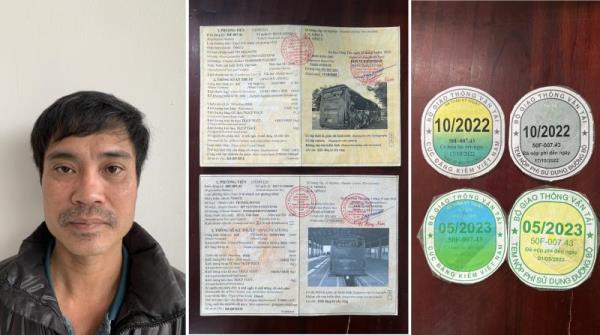 Khởi tố 2 đối tượng làm giả giấy chứng nhận đăng kiểm xe khách