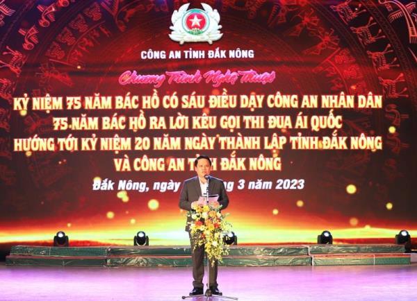 Công an Đắk Nông tổ chức chương trình nghệ thuật lời ca dâng Bác