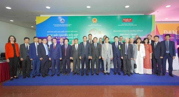 Diễn đàn Nhịp cầu phát triển Việt Nam năm 2023: Tăng trưởng xanh và chuyển đổi số là chìa khóa tạo đột phá cho miền Trung