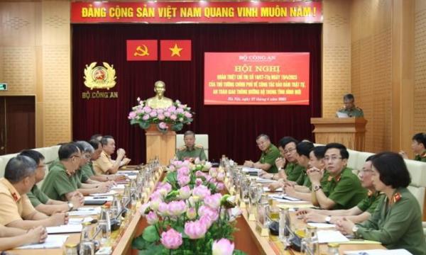 Bộ Công an quán triệt Chỉ thị số 10/CT-TTg của Thủ tướng Chính phủ: Kiên quyết xử lý nghiêm các hành vi vi phạm là nguyên nhân dẫn đến tai nạn giao thông