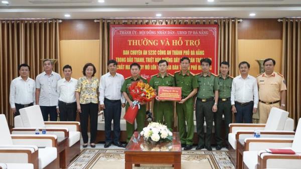 Lãnh đạo Đà Nẵng trao thưởng đột xuất Ban chuyên án ma túy 523C