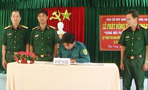 Phát động đợt thi đua Sáng mãi phẩm chất Bộ đội Cụ Hồ