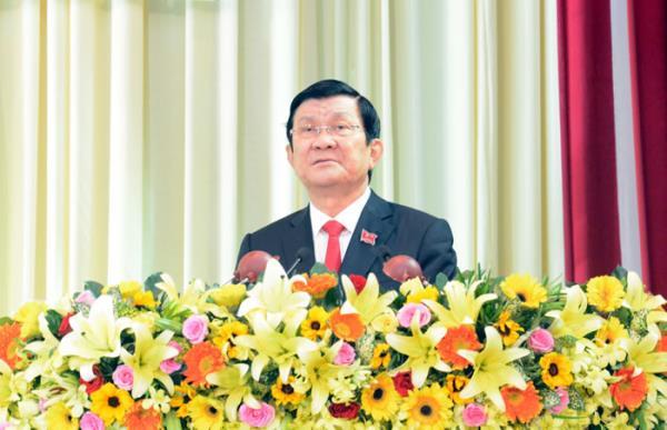 Chủ tịch nước Trương Tấn Sang phát biểu chỉ đạo Đại hội Đảng bộ TP Đà Nẵng lần thứ XXI: Đà Nẵng phải đi đầu trong phát triển kinh tế