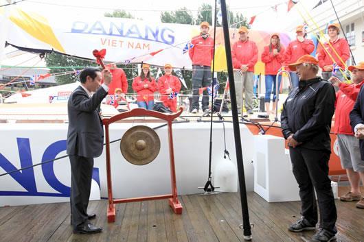 Lễ đặt tên thuyền buồm Đà Nẵng-Việt Nam tham dự cuộc đua thuyền buồm vòng quanh thế giới