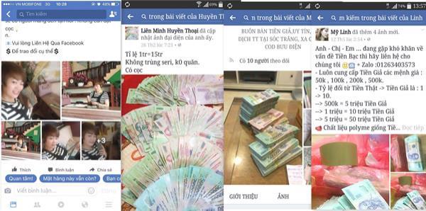 Săn tiền giả, giấy tờ giả trên mạng