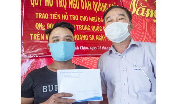 Hỗ trợ ngư dân bị Trung Quốc đâm chìm tàu ở Hoàng Sa