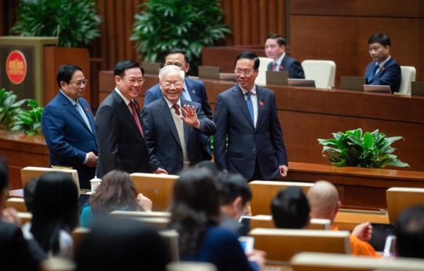 Tổng Bí thư Nguyễn Phú Trọng dự kỳ họp bất thường lần thứ 5, Quốc hội khóa XV