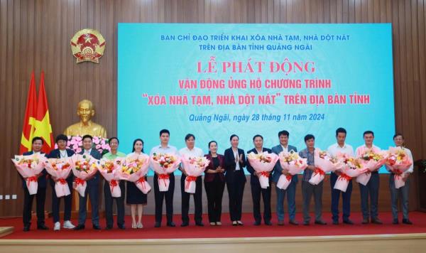 Quảng Ngãi kêu gọi, vận động được hơn 240 tỷ đồng xóa nhà tạm, nhà dột nát