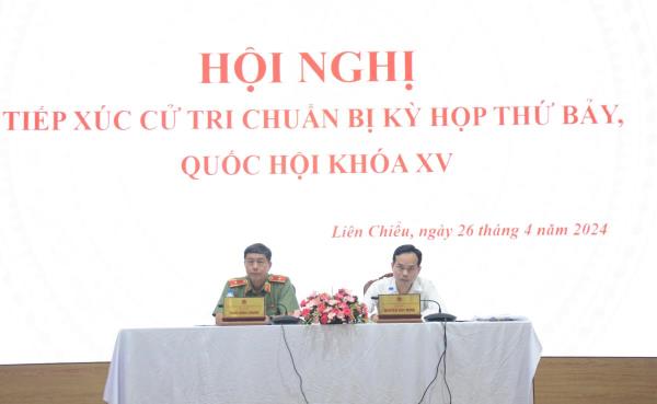 Đoàn Đại biểu Quốc hội đơn vị Đà Nẵng tiếp xúc cử tri quận Liên Chiểu