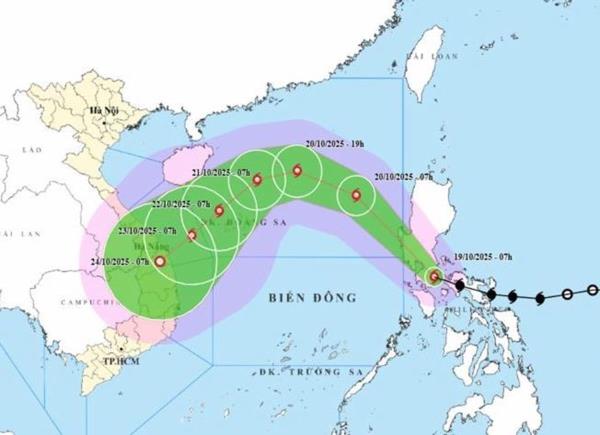 Bão Fengshen có khả năng hướng về vùng biển Quảng Trị - Quảng Ngãi
