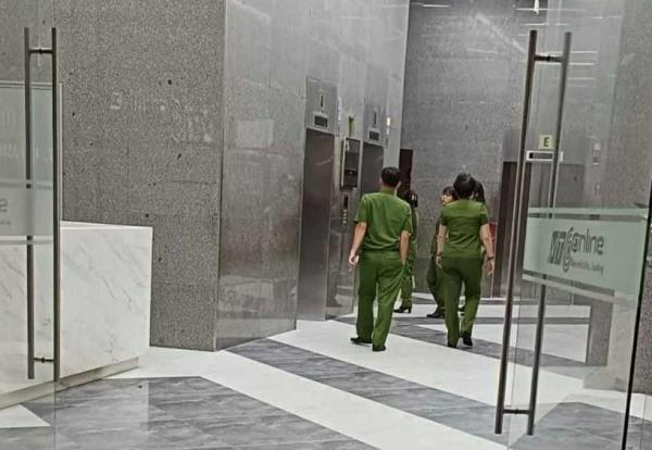 Công an xuất hiện ở tòa nhà có trụ sở công ty của Shark Bình