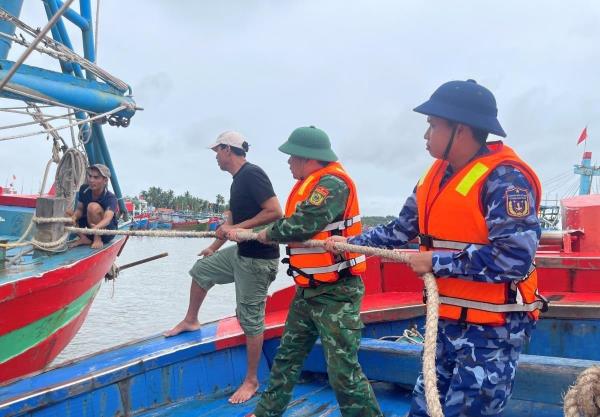 Toàn bộ tàu thuyền của thành phố Đà Nẵng đã vào nơi tránh trú bão an toàn