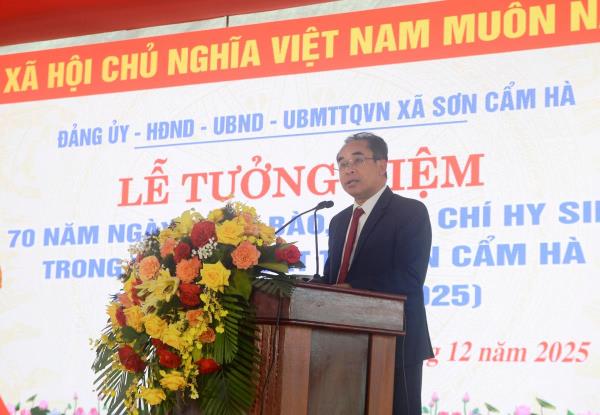 Tưởng niệm 70 năm ngày đồng bào, đồng chí hy sinh trong vụ thảm sát tại Sơn Cẩm Hà