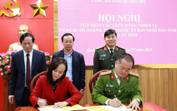 Công an Huế, Quảng Trị, Nghệ An tiếp nhận các chức năng, nhiệm vụ từ các sở, ngành