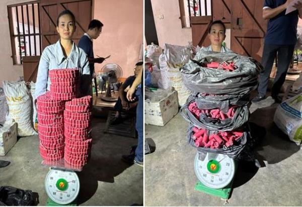 Hải Phòng bắt nữ quái sản xuất, tự chế 200kg pháo