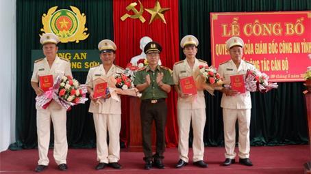 Công an tỉnh Quảng Nam điều động, bổ nhiệm 4 Phó trưởng Công an huyện