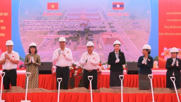Khởi công dự án biểu tượng mới cho tình hữu nghị đặc biệt Đà Nẵng - Sê Kông
