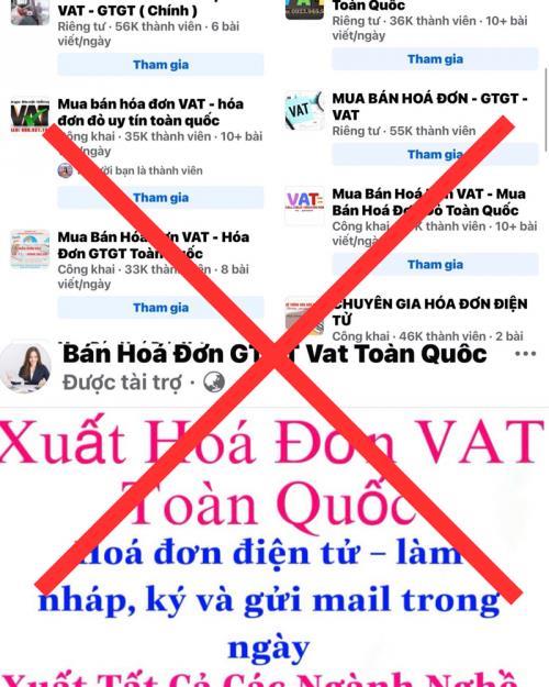 Cảnh báo tình trạng mua bán hóa đơn bất hợp pháp trên không gian mạng