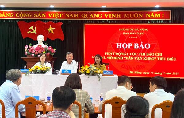 Đà Nẵng phát động Cuộc thi Báo chí viết về mô hình Dân vận khéo tiêu biểu