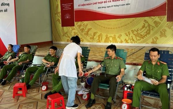 Công an Đắk Nông với nhiều cách làm hay trong phong trào hiến máu tình nguyện