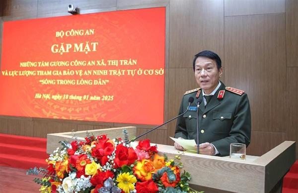 Gặp mặt gương Công an xã, thị trấn, lực lượng tham gia bảo vệ ANTT ở cơ sở tiêu biểu