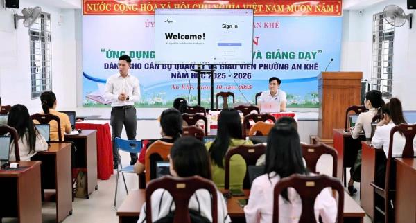 Tập huấn Ứng dụng AI trong quản lý và giảng dạy
