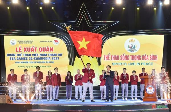Lễ xuất quân dự SEA Games 33 của Đoàn Thể thao Việt Nam tổ chức ngày 28-11