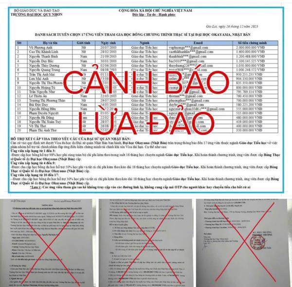 Tái diễn tình trạng lừa đảo giả mạo trường đại học về chương trình trao đổi sinh viên và học bổng nước ngoài