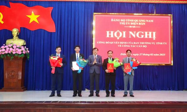 Ông Trần Hải Vân giữ chức Phó Trưởng ban Tổ chức Tỉnh ủy Quảng Nam