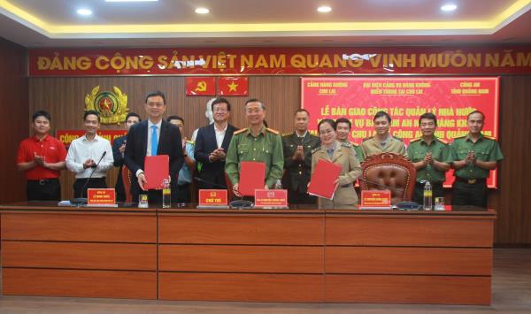 Công an Quảng Nam tiếp nhận quản lý Nhà nước và đảm bảo an ninh hàng không tại sân bay Chu Lai