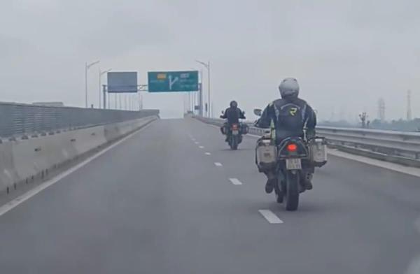 Đoàn mô tô xé rào vào cao tốc Hải Phòng – Móng Cái, Cục CSGT vào cuộc
