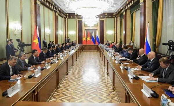 Tổng Bí thư Tô Lâm hội kiến Thủ tướng Liên bang Nga Mikhail Mishustin