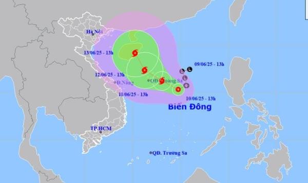 Dự báo ngày mai Biển Đông đón cơn bão đầu tiên trong năm 2025