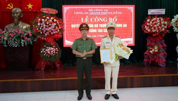 Điều động Thượng tá Trần Minh Nguyên giữ chức vụ Phó Giám đốc Công an TP Đà Nẵng