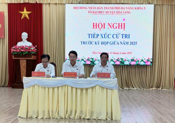 Đại biểu HĐND TP Đà Nẵng tiếp xúc cử tri Hòa Vang trước kỳ họp giữa năm 2025