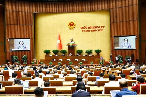 Quốc hội biểu quyết thông qua việc sắp xếp đơn vị hành chính cấp tỉnh